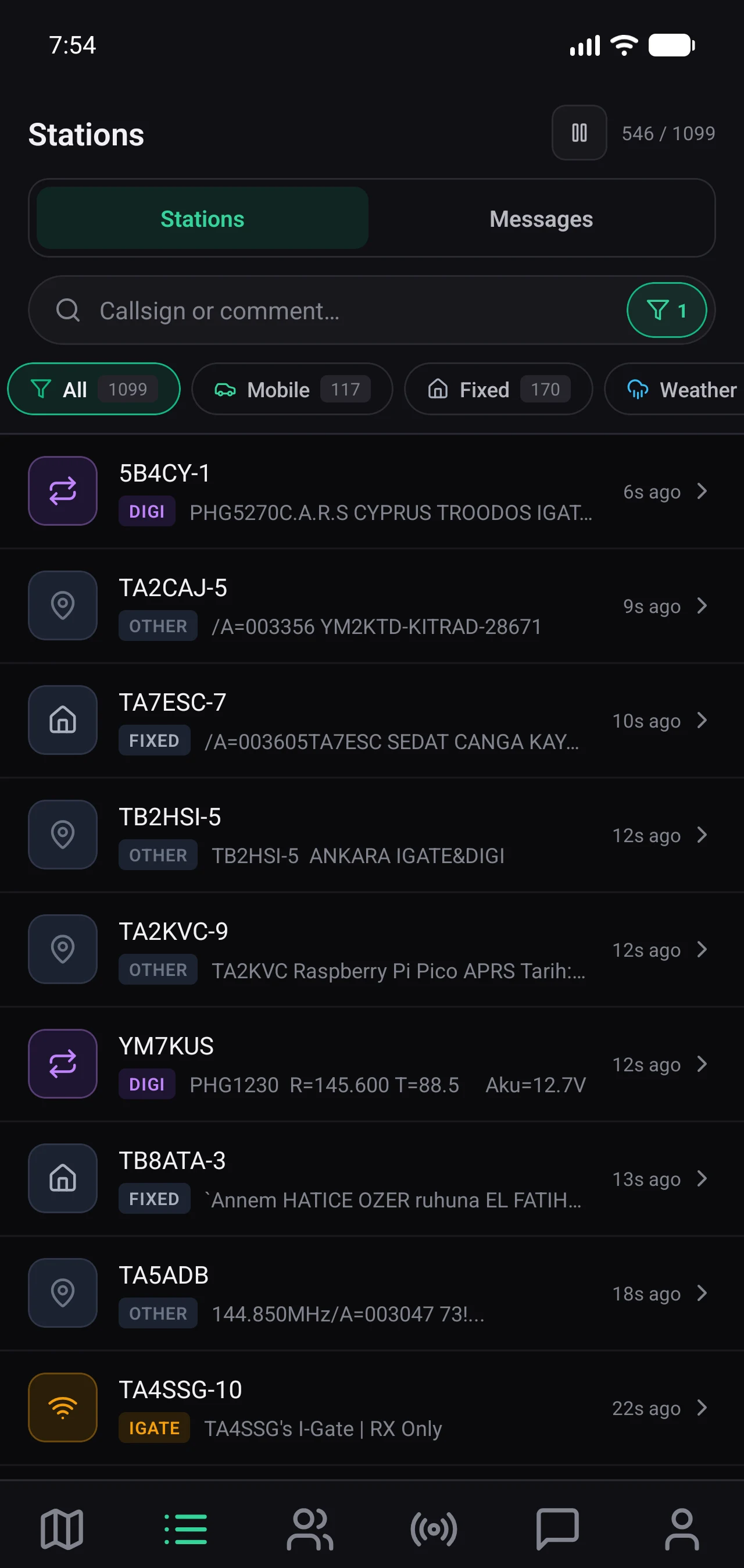 APRS World — APRS Map & TNC screenshot